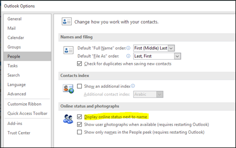Skype for business outlook plugin disabled