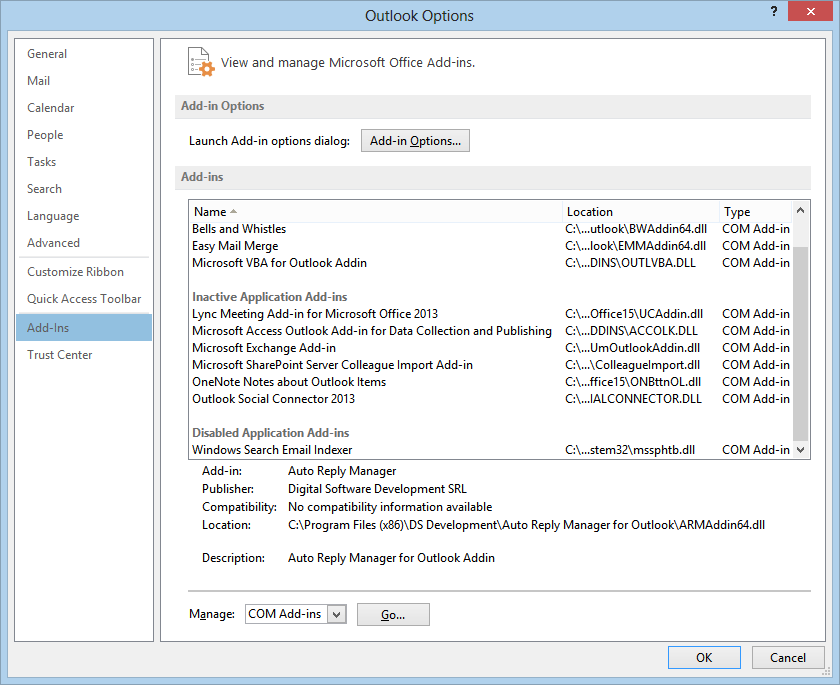 Skype Plugin For Outlook Disabled